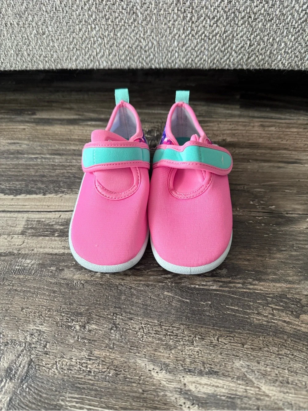 Speedo Toddler Pink Water Shoes with Mint Strap